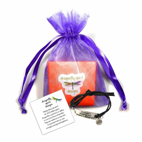 Inspirational Saying Challenges Bracelet - Picture 3 of 3